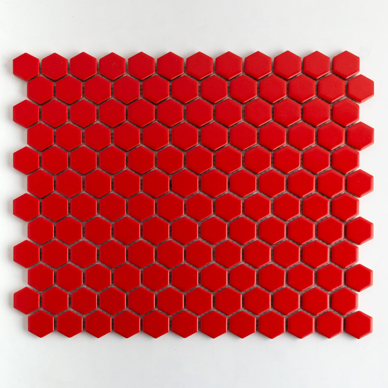 Keramikmosaik Rot Hexagonmosaik Maria-BEN10239