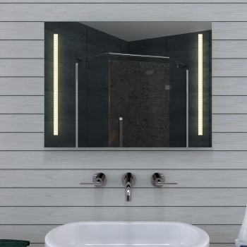 Diseño Iluminación LED Blanco Frío / Cálido Espejo de Baño 80x60cm