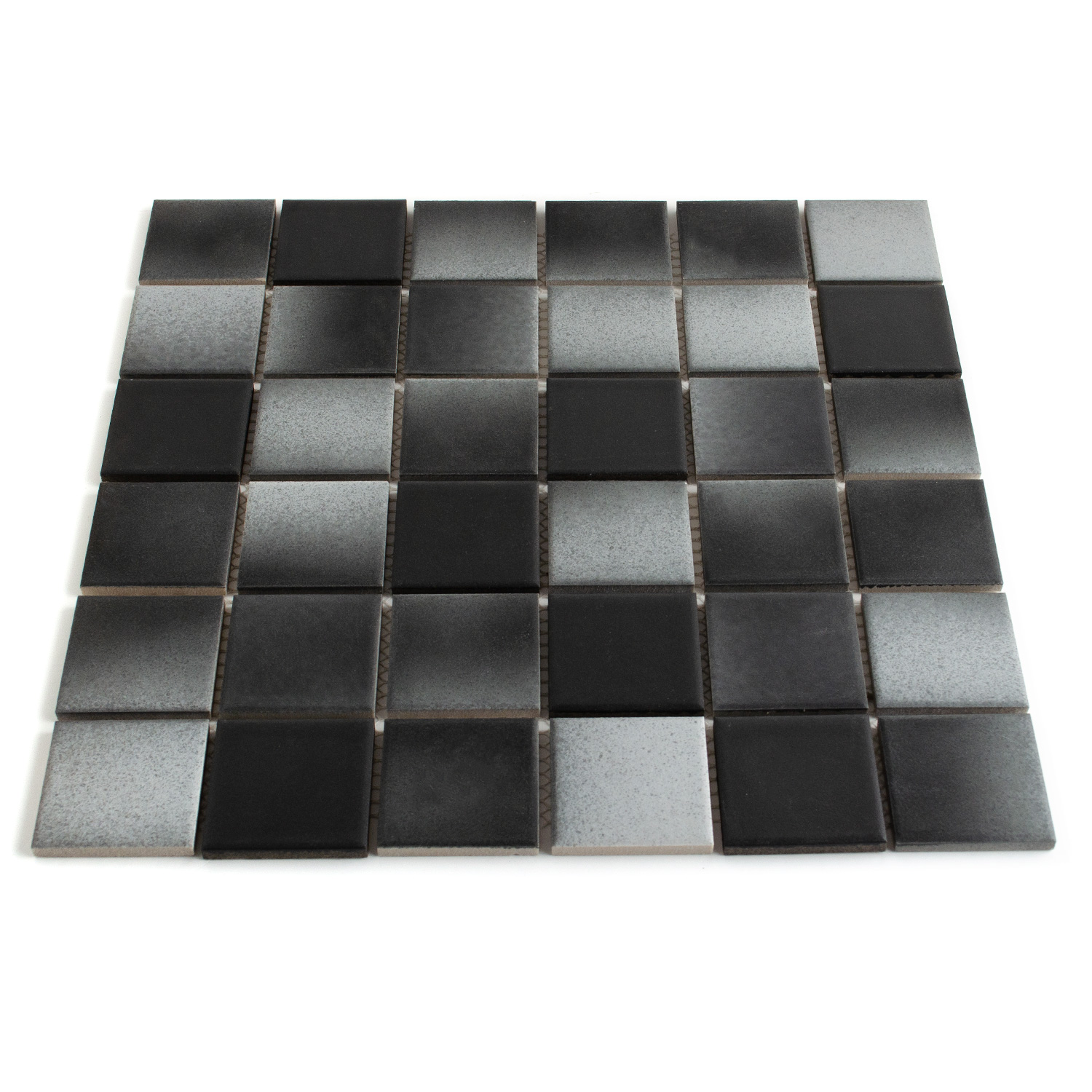 Keramikmosaik Terrakotta Schwarz mix Kathi Mosaikfliese 1 Matte-BEN10224.2