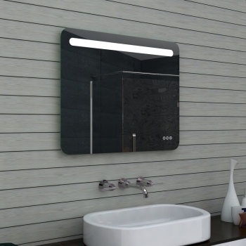 Iluminación LED luz fría / cálida espejo de baño regulable 80x65cm