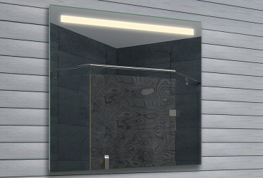 Espejo de baño con iluminación LED de diseño 80x70cm