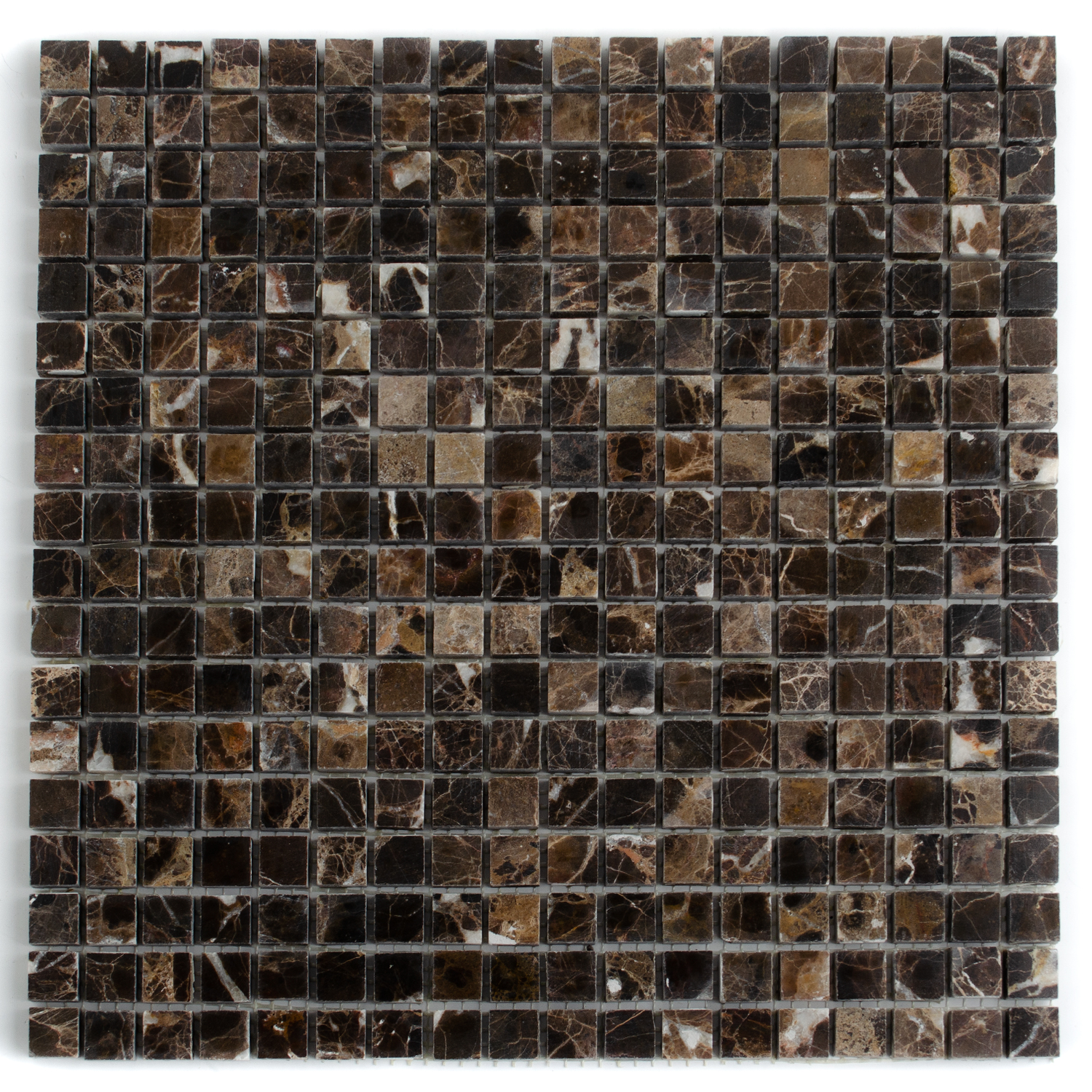 Mosaico de Piedra Natural Mosaico de Mármol Castano Marrón Pulido Nasja