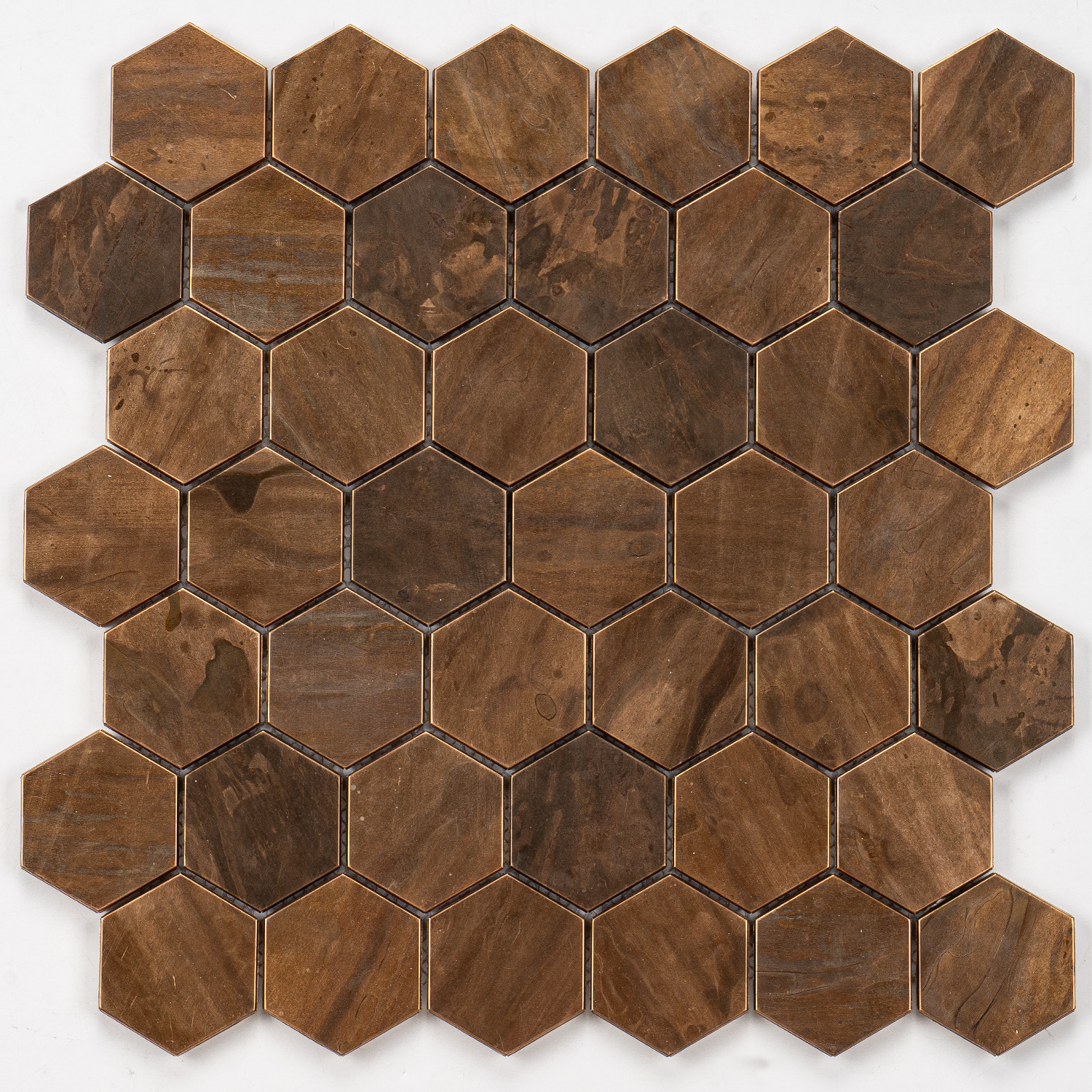 Mosaico Hexágono Cobre 48 Mali Mat