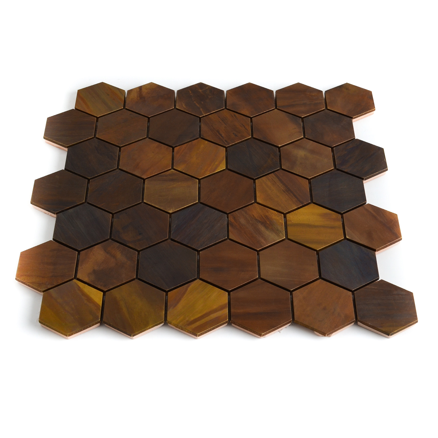 Mosaico hexagonal Cobre 48 Mali Paquete