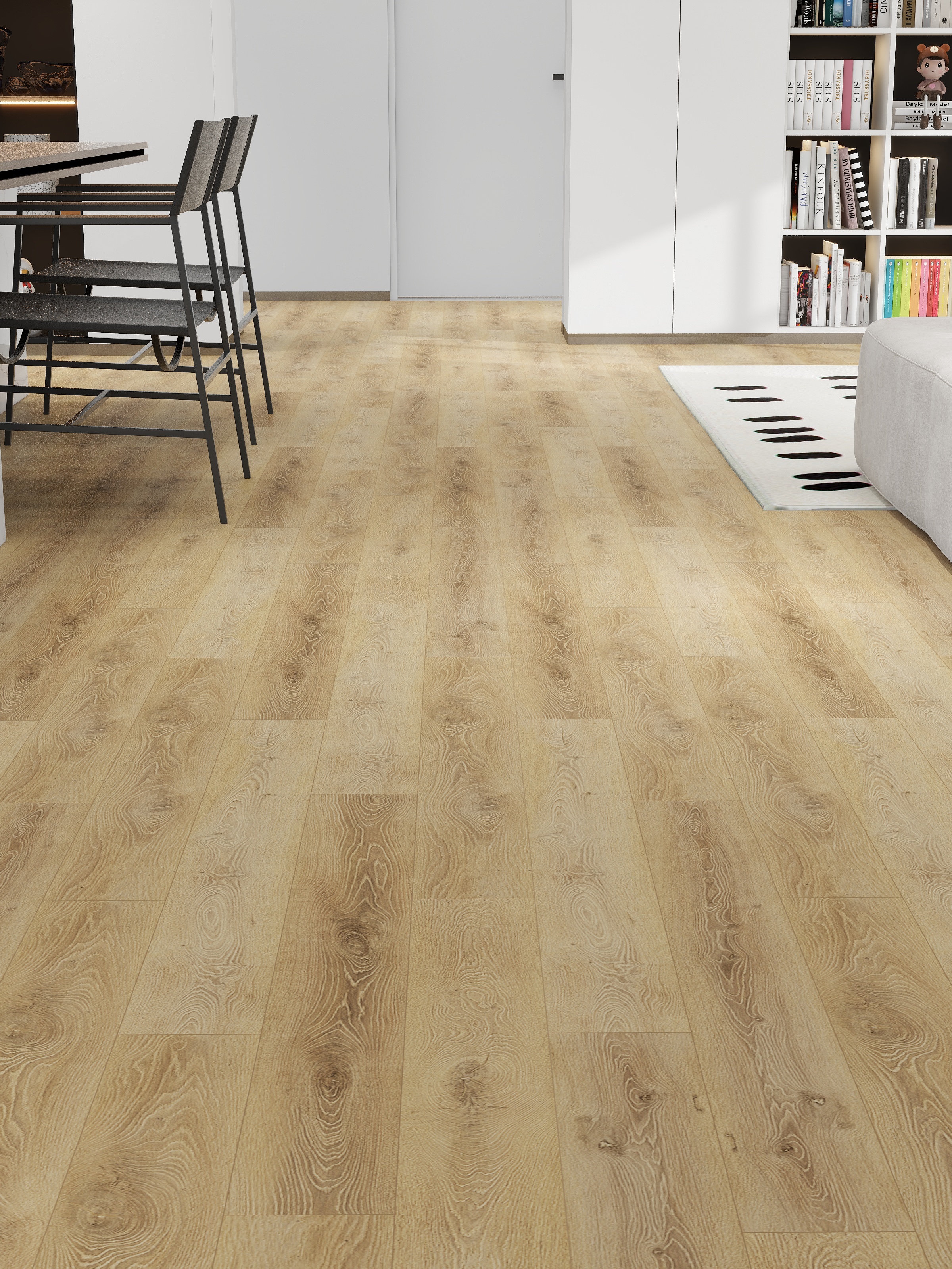 Suelos laminados con aspecto de madera melamina resina sistema clic Falun