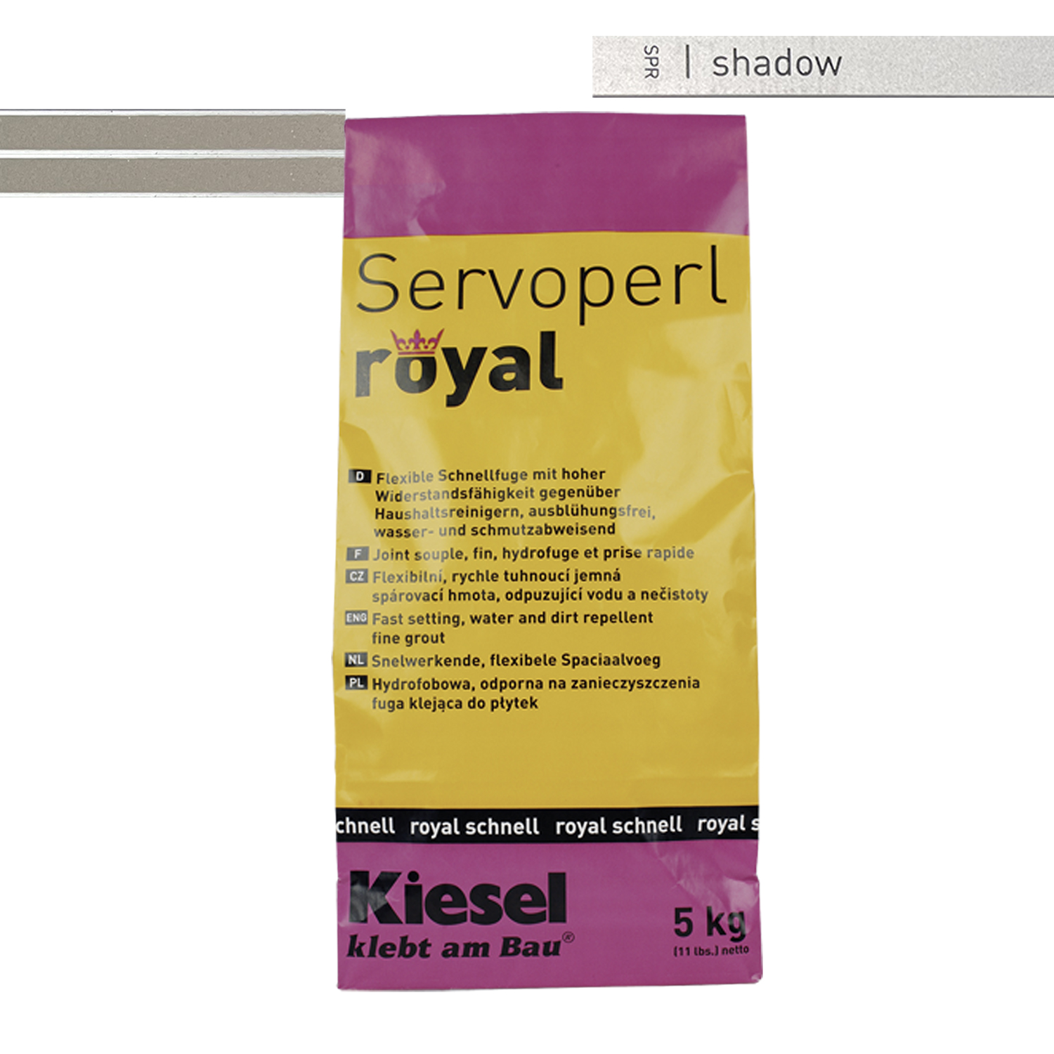 Fliesenfugen Fuge Fugenmasse für Bodenfliesen Wandfliesen und Mosaikfliesen Servoperl royal 5KG-BEN10012.6