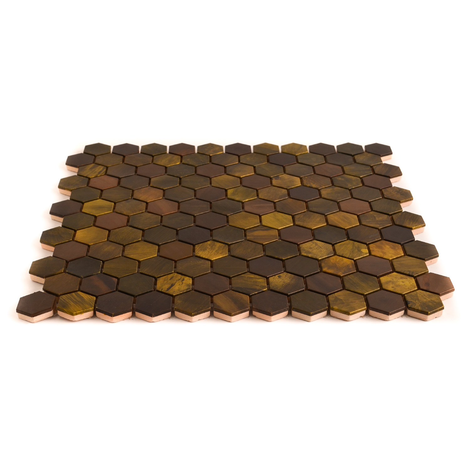 Hexagonmosaik Mosaikfliesen Kupfer Mali -BEN10216 Hexagonmosaik Mosaikfliesen Kupfer Mali -BEN10216