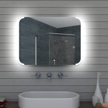 Espejo de baño con iluminación LED de diseño 80x60 cm