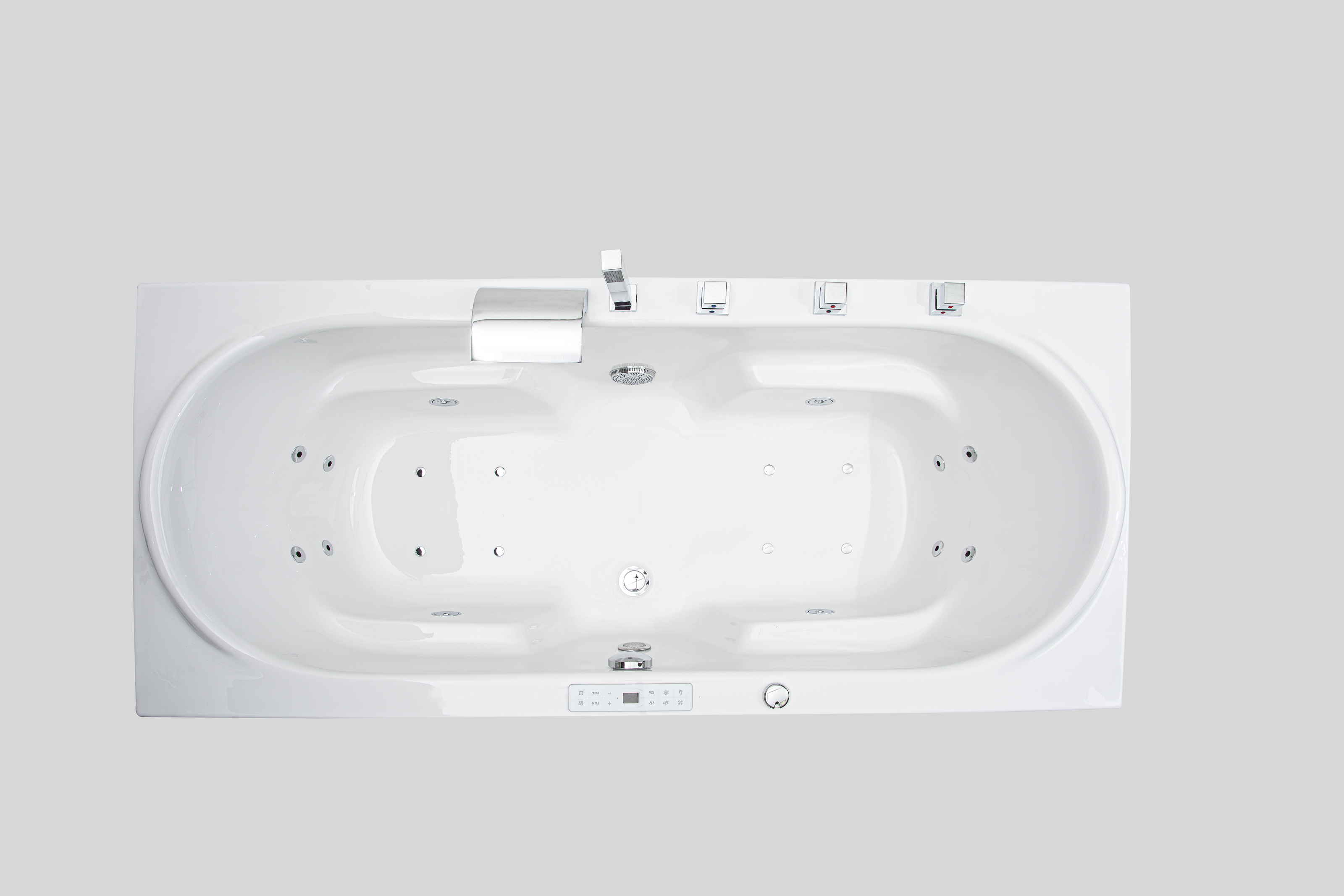 Badewannen Whirlpool mit 20 Massagedüsen Spa Bali Tenganan ONE in weiss MADE IN GERMANY-BEN10151.31