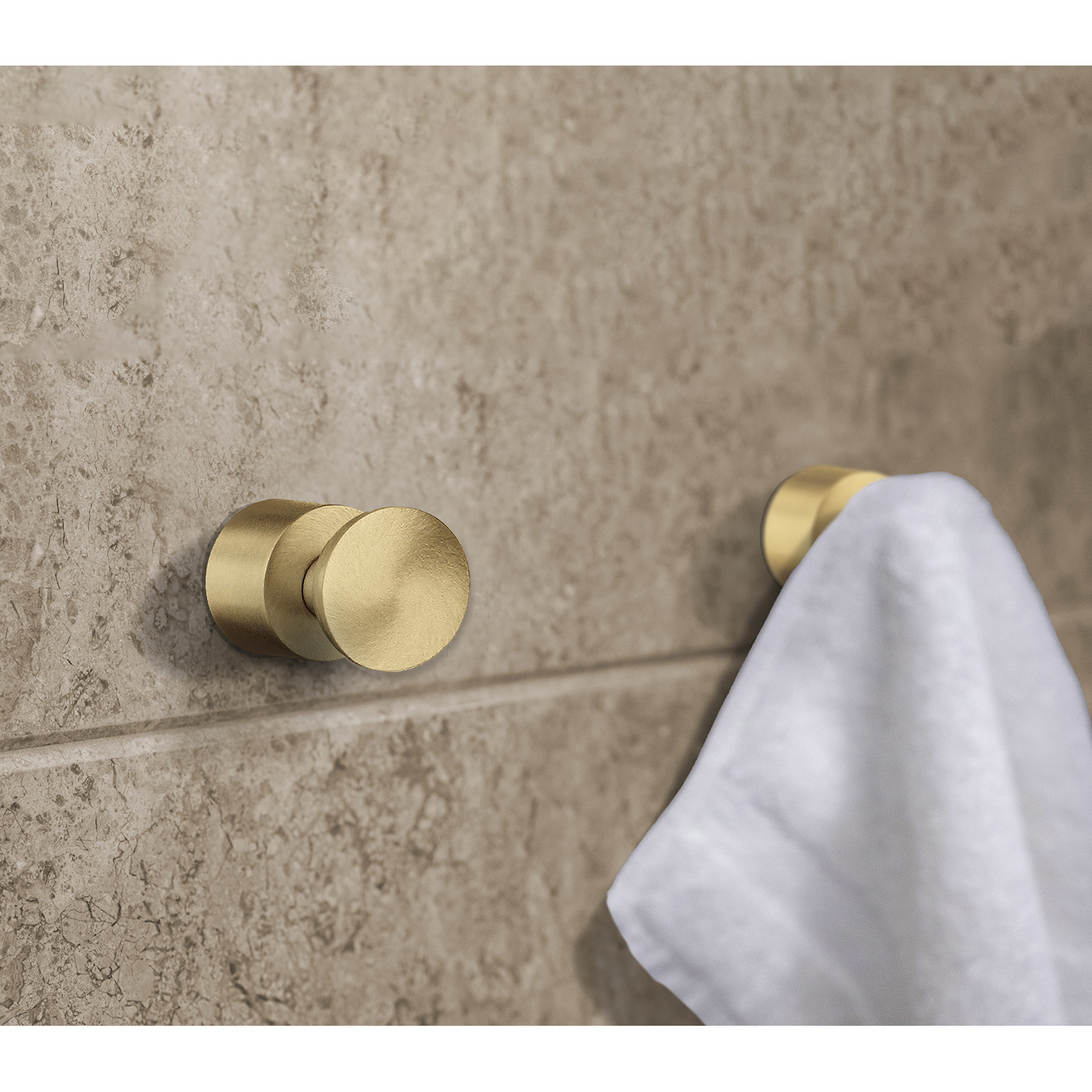 Smedbo Home Series Accesorios de baño Toallero doble de latón cepillado