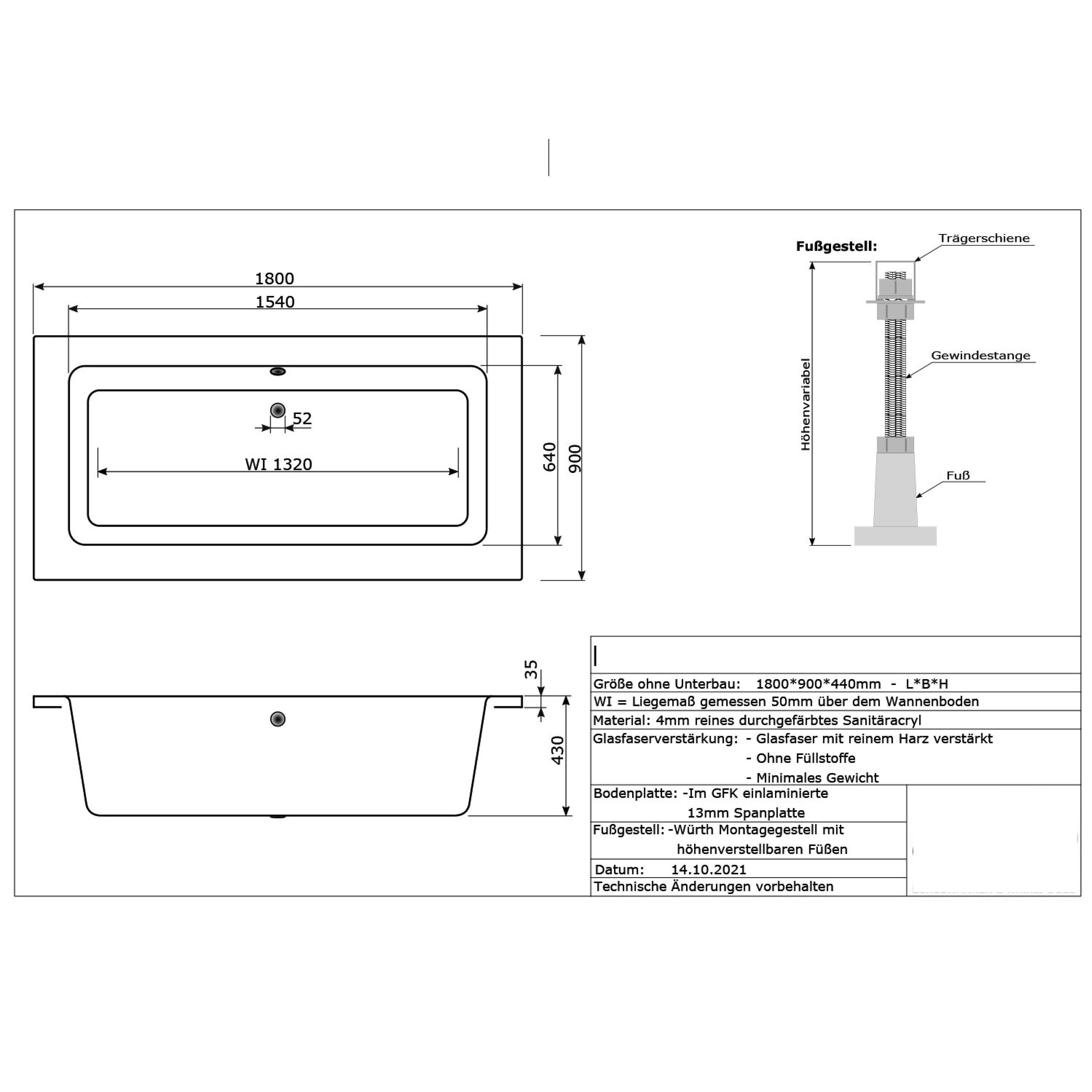 Badewannen Whirlpool mit 24 Massagedüsen Spa Bali Tenganan TWO in weiss MADE IN GERMANY-BEN10152.204